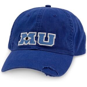Disney Parks Monsters University Baseball cap Dad hat Adult MU Logo Cap